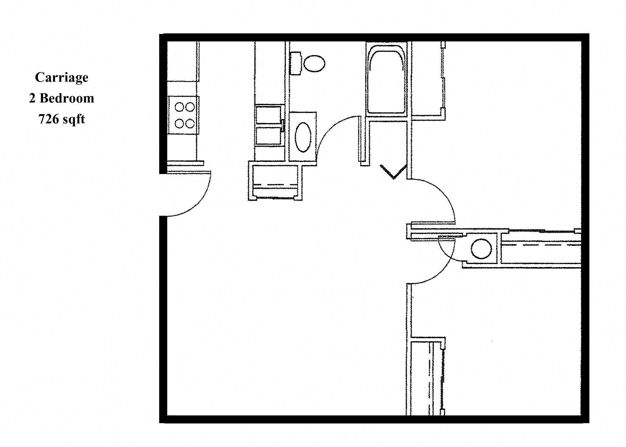 2 Bed 1 Bath Apt in Williamsport 2 Bedroom Carriage in Williamsport, PA | The Weightman Aparrtments | Property Managment, Inc.